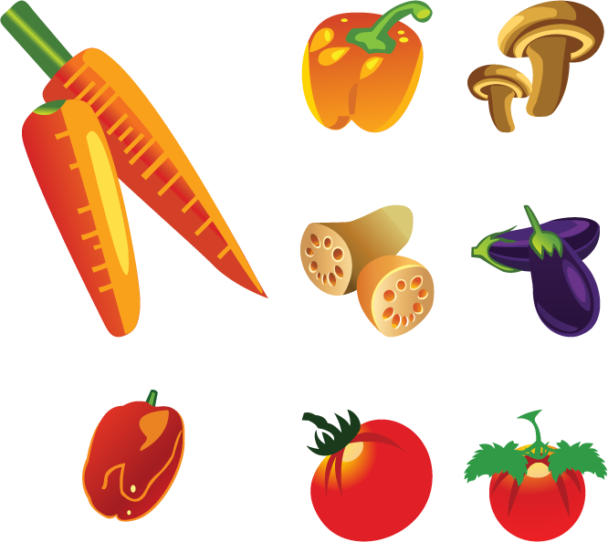 Fruit Vegetable Healthy Diet Food - Vegetables Vector (666x594)
