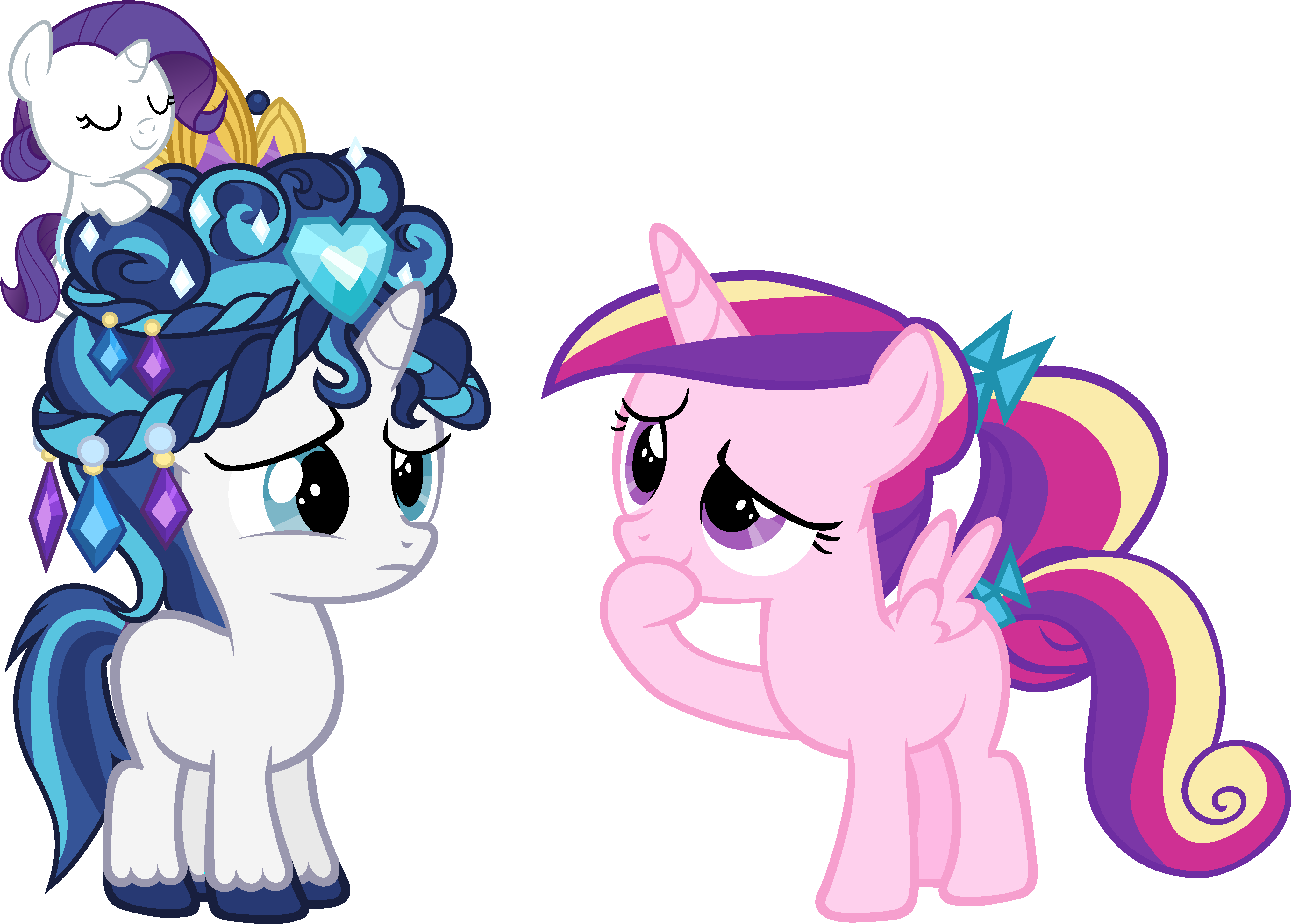 Alternate Hairstyle, Artist - Baby Princess Cadence And Shining Armor (4800x3000)