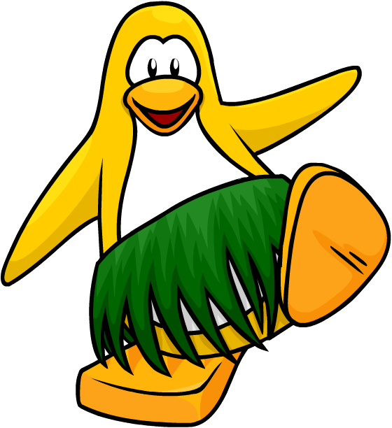 Tropical Hawaiian Hula Dance - Adã©lie Penguin (560x612)