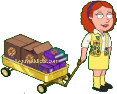 Senior Gurl Scout Italian Assassin - Cartoon (397x320)