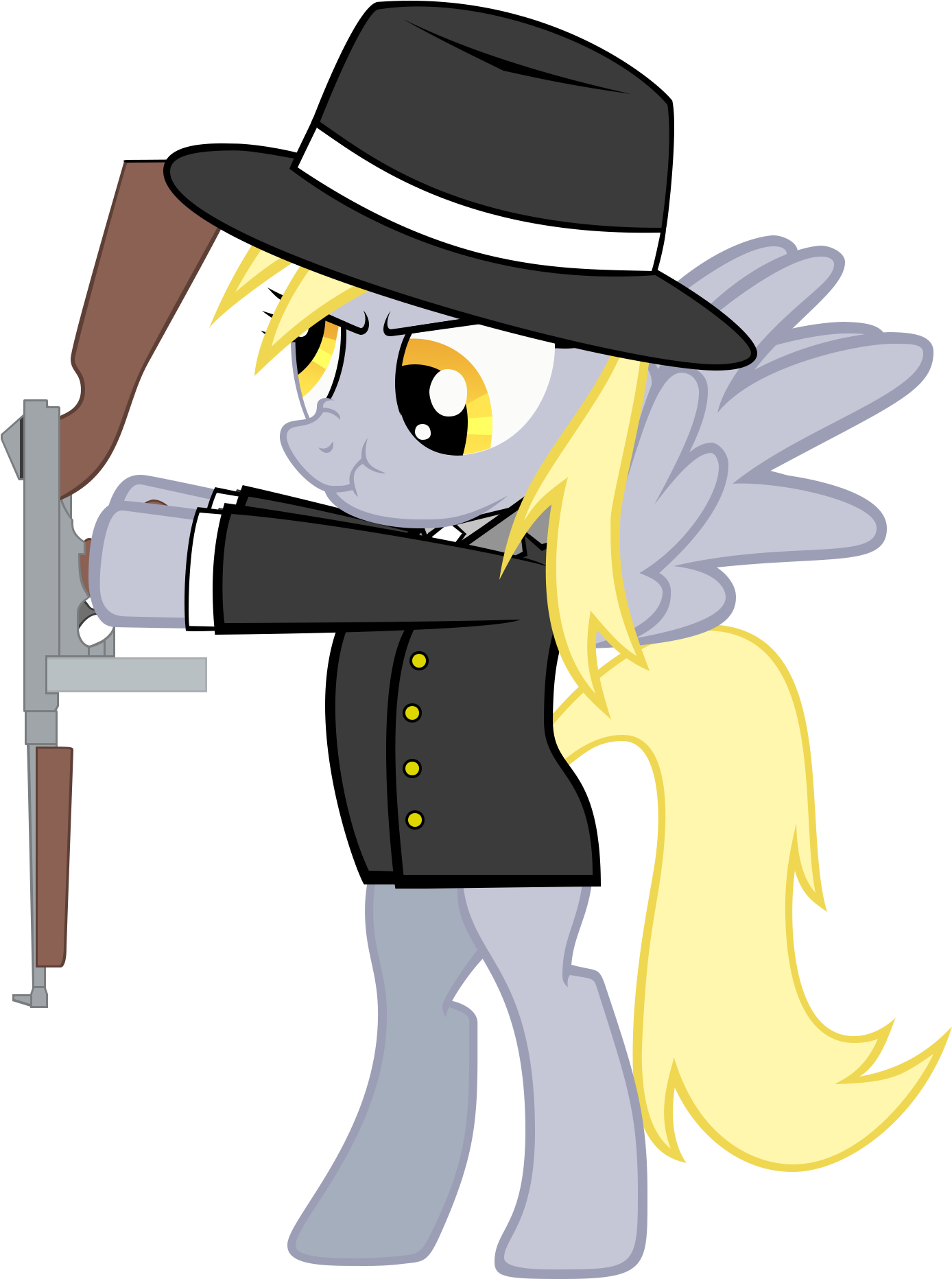 Gangster Derpy By Zakbo1337 Gangster Derpy By Zakbo1337 - Derpy Hooves (3000x3000)