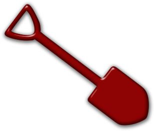 Red Clipart Shovel - Red Shovel Icon (420x420)