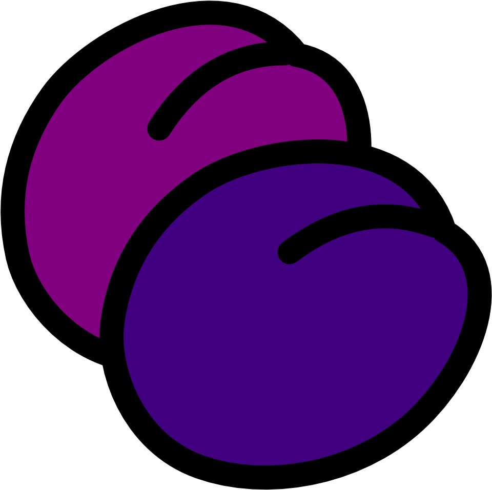 Clip Art Details - Icon Plum (2400x2400)