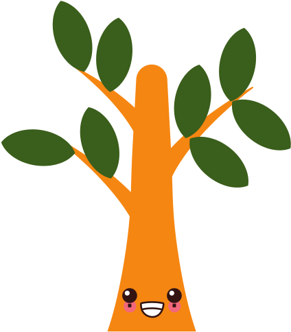 Tree Eco Symbol Kawaii Cartoon - Tree Kawaii (550x550)