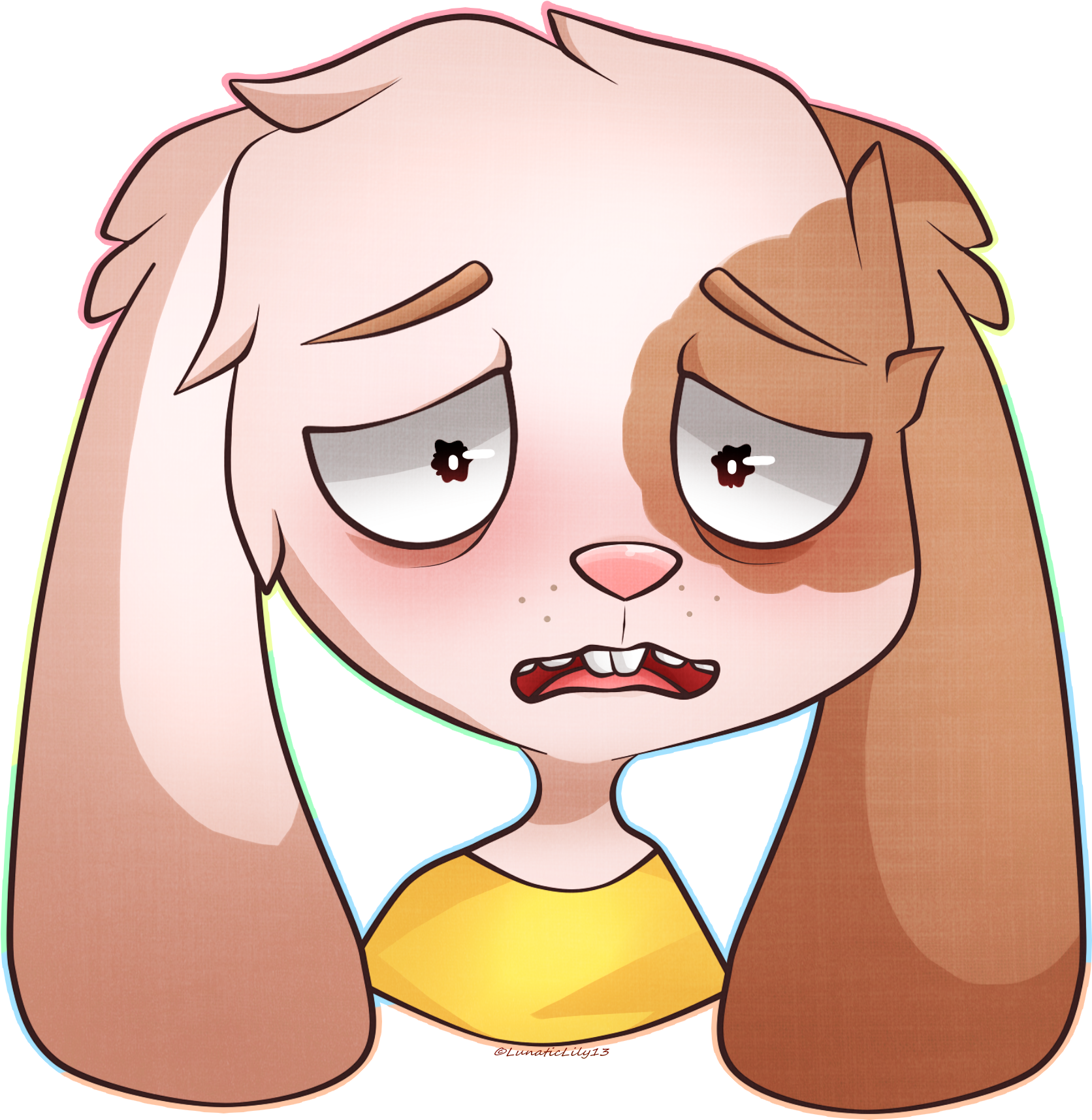 Cutie Bunny Bun - Rick And Morty Morty Rabbit (2000x2000)