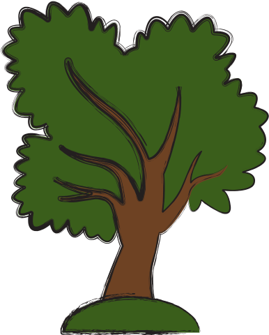 Tree Nature Symbol Vector - Little Boy At Park (550x550)