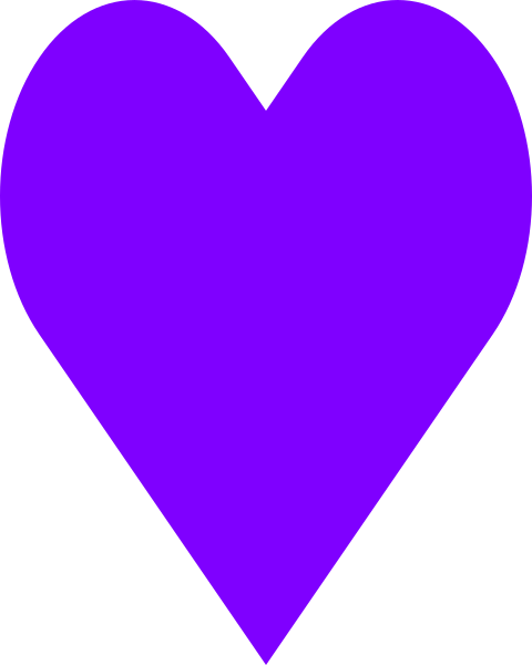 Purple Heart Clip Art At Clker - Purple Heart Clip Art (480x600)