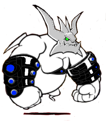 Metal Bun Bun V2 - Battle Cats Bun Bun Transparent (350x402)