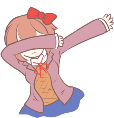 Kelsuis On Twitter - Natsuki Dabbing (381x381)
