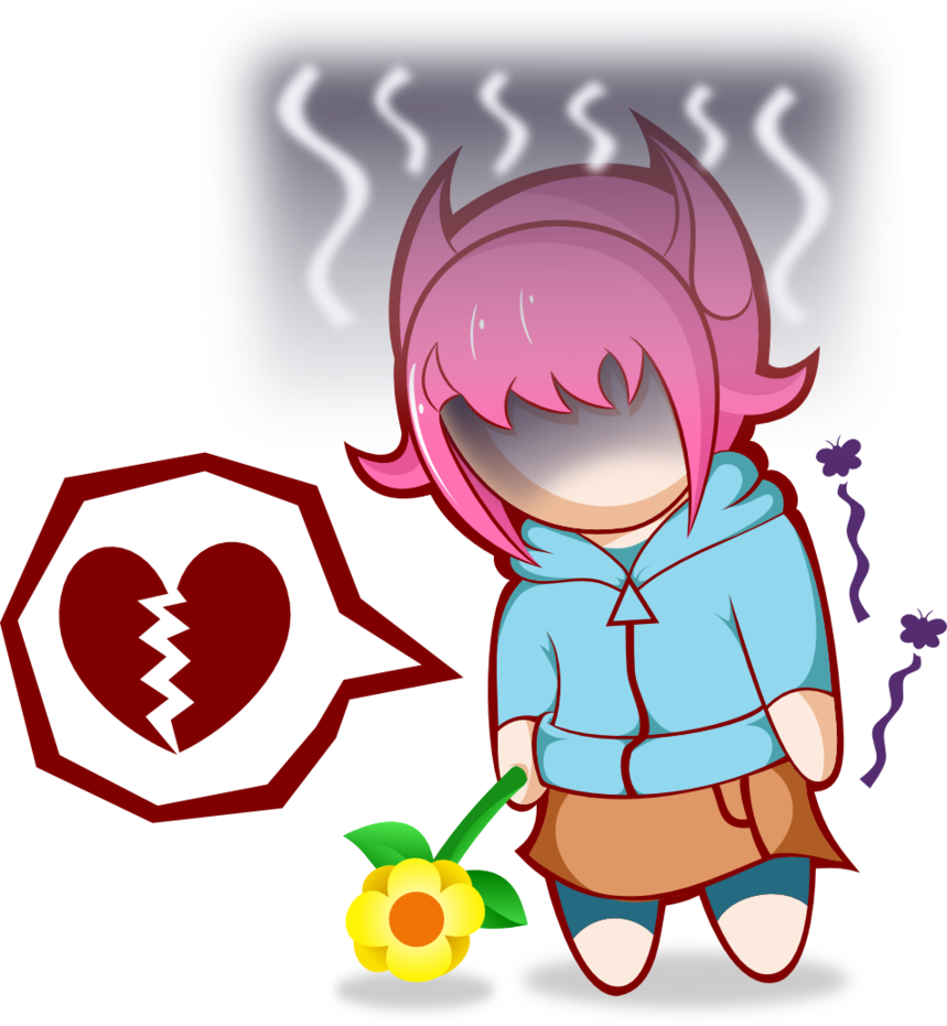Depression Sticker,,, By Eferryday - Cartoon (859x931)