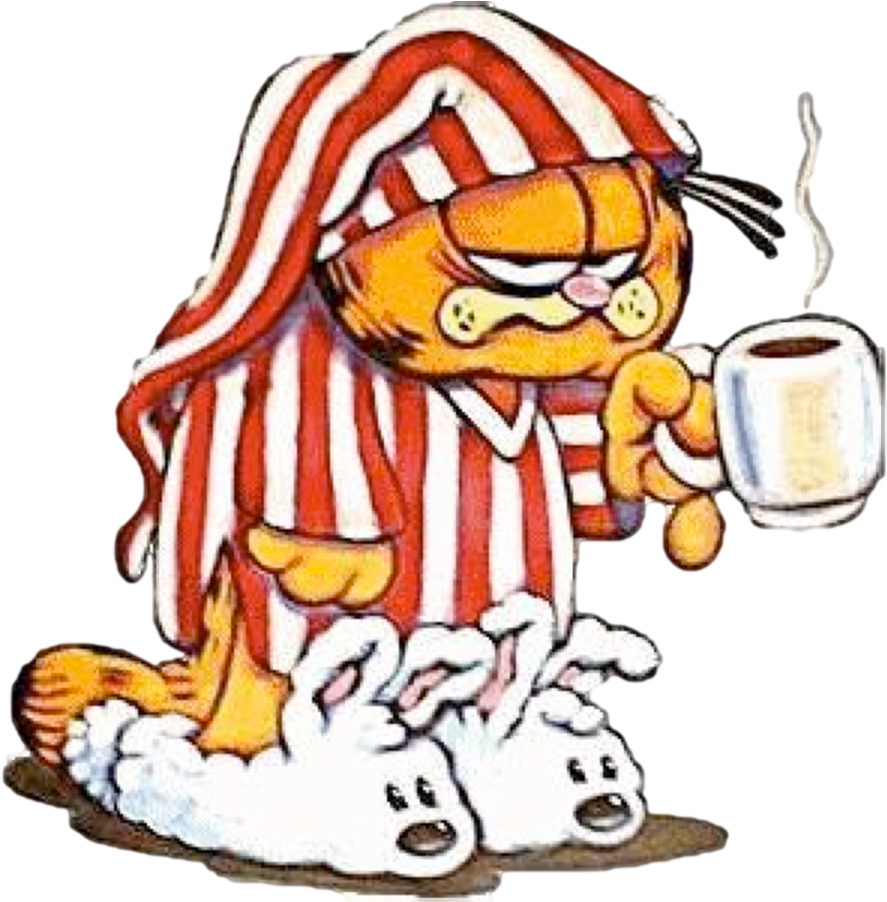 Screen Shot 2013 09 26 At - Garfield Waking Up (893x901)