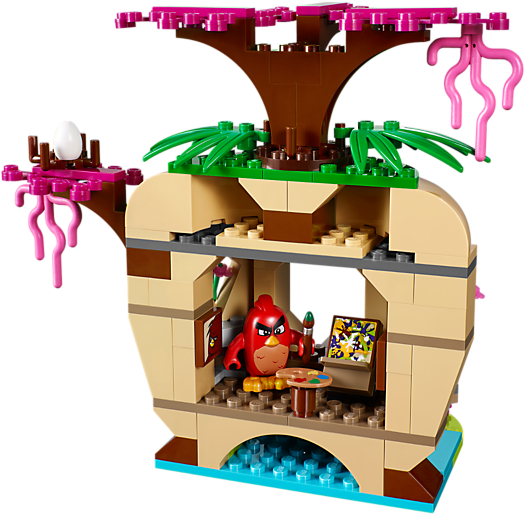 Bird Island Egg Heist - Lego Angry Birds 75823 Bird Island Egg Heist Building (800x600)