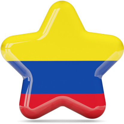 Illustration Of Flag Of Colombia - Colombia Flag Star (640x480)