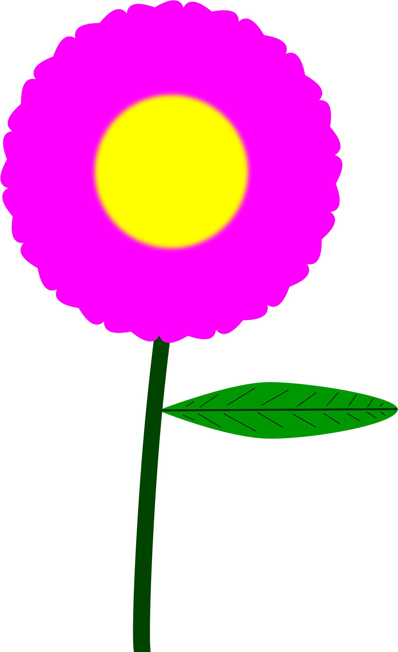 Flower Red Clip Art - Bloem Prent (1697x2400)