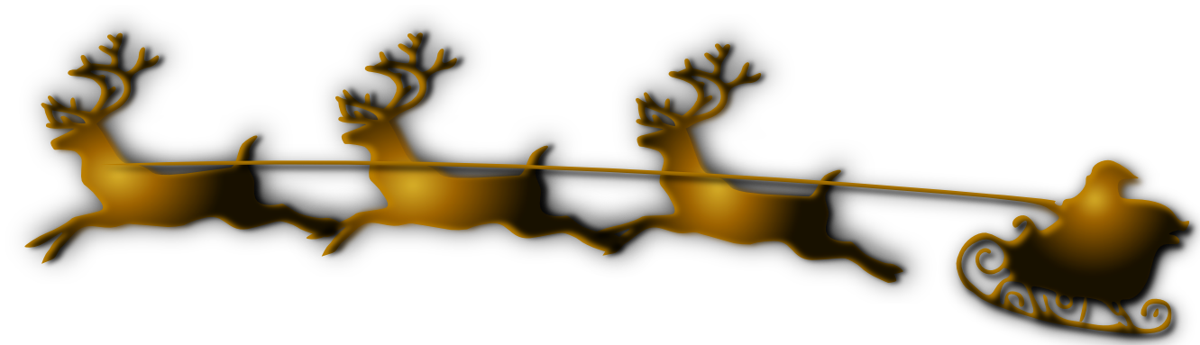 Collection Of Free Antler Cliparts - Christmas Day (1331x383)