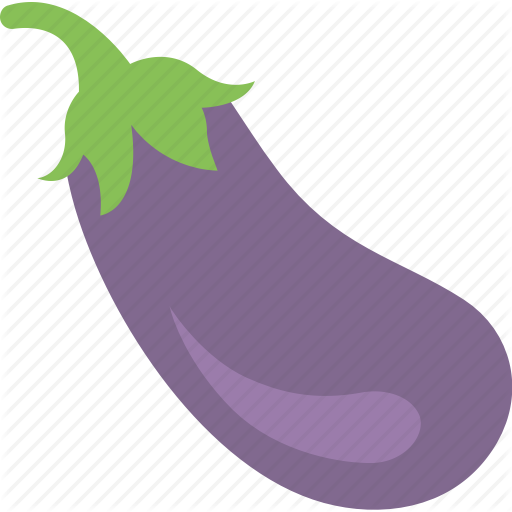 Eggplant Icon On White Background - Icon (512x512)