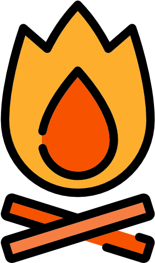 Bonfire Halloween Scalable Vector Graphics Icon - Human Torch Logo (512x512)
