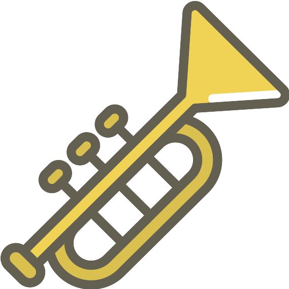 Trumpet Scalable Vector Graphics Icon - 小 號 卡通 (624x624)