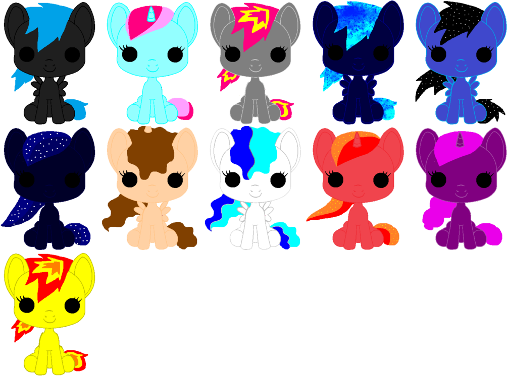 All Oc Funko Pop By Betaluna - Cartoon (1024x765)
