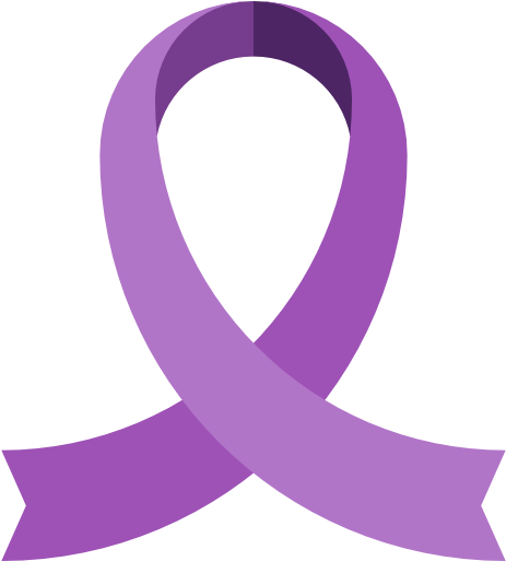 Purple Ribbon Free Icon - Circle (512x512)