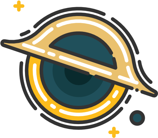Black Hole Scalable Vector Graphics Icon - Black Hole Vector Art (512x512)