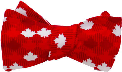 Canada Maple Leaf Bow Tie - Canada Bowtie Png (500x500)