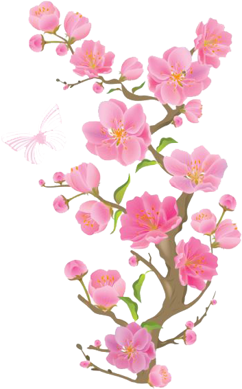 Spring Free Download Png - Transparent Pink Flower Clipart (425x600)