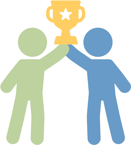 Take A Look At These Success Stories And We Think You'll - High Five Silhouette Clipart (600x600)