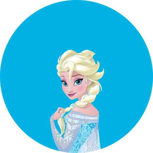 Elsa - Style A - Elsa - Style B - Disque Azyme La Reine Des Neiges (530x530)