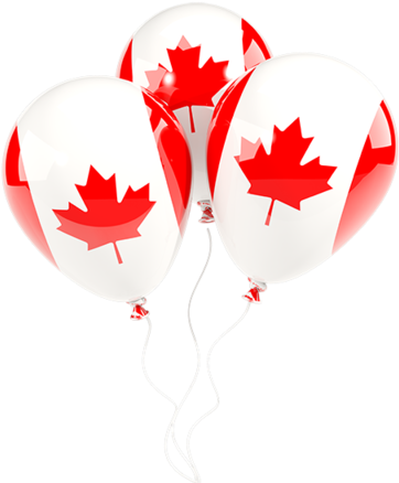 Illustration Of Flag Of Canada - Canada Flag Balloons Png (640x480)