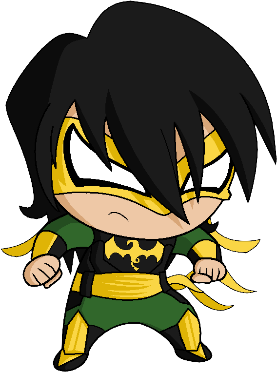 Baby Dark Ironfist By Itzeldrag108 - Iron Fist Chibi Drawing (603x784)
