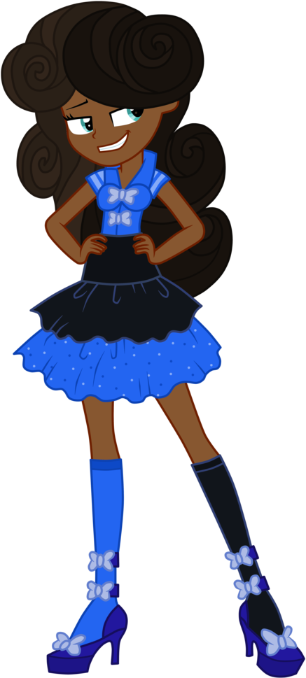 Bon Bon, Dark Skin, Edit, Human Coloration, Life Is - My Little Pony: Friendship Is Magic (542x1024)
