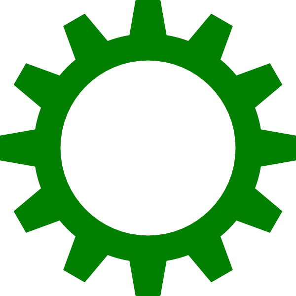 Free Green Dash Cliparts, Download Free Clip Art, Free - Green Gear Icon (600x600)