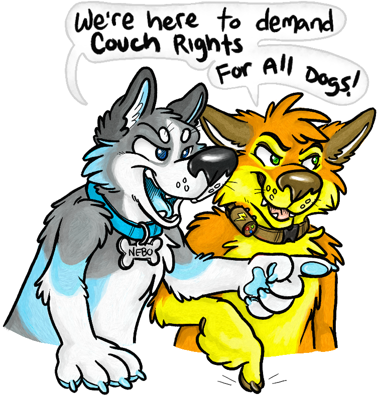 Dog Rights Advocacy - Cartoon (753x792)