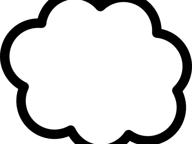 Quotes Clipart Cloud Png - Cloud Icon White Png (640x480)