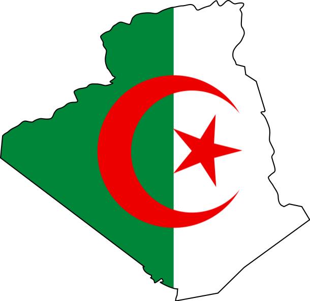 Algeria Flag Map Png (2048x1991)