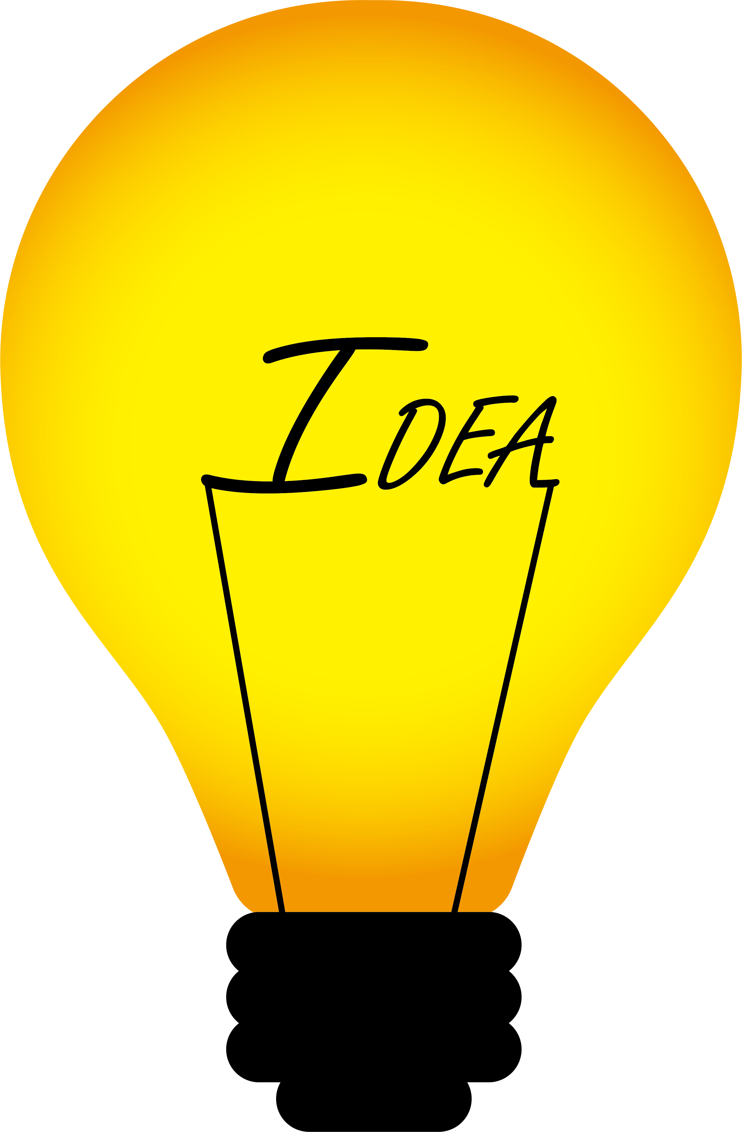 Incandescent Light Bulb Lamp Light Fixture Electricity - Light Bulb Lamp Icon Transparent (2507x3820)