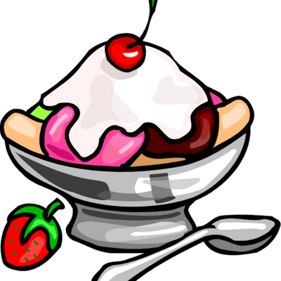 Iv - Ice Cream Sundae Clipart (400x400)