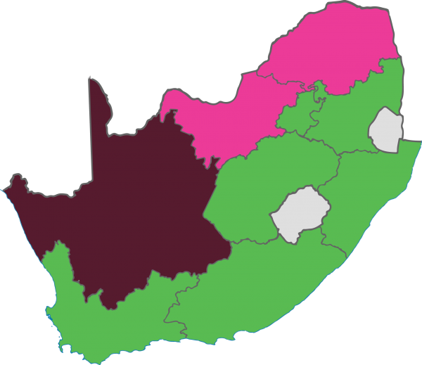 High Frequency - South Africa Map Vector (600x519)