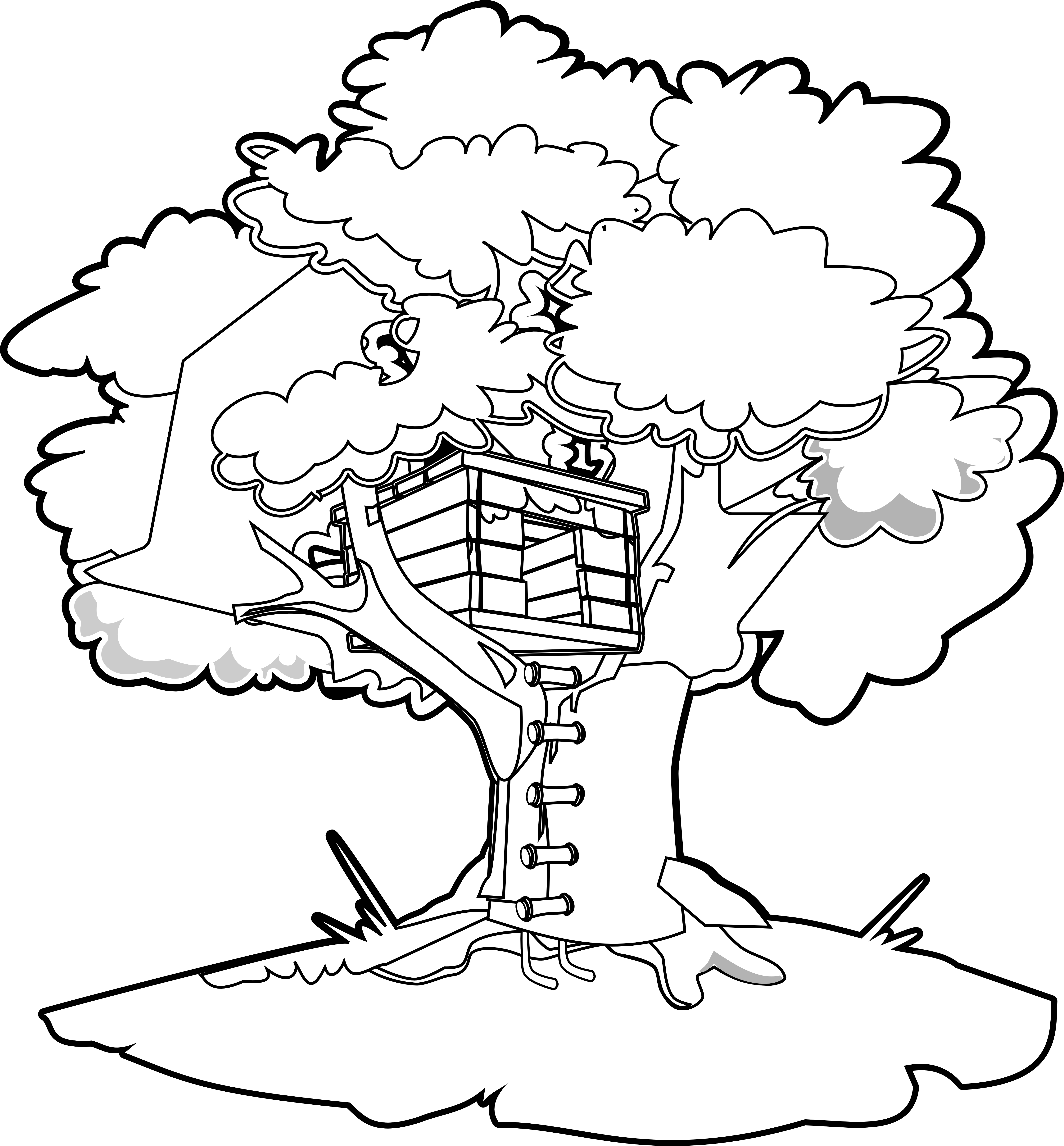 Magic Tree House Coloring Book Clip Art - Magic Tree House Treehouse (5555x5982)