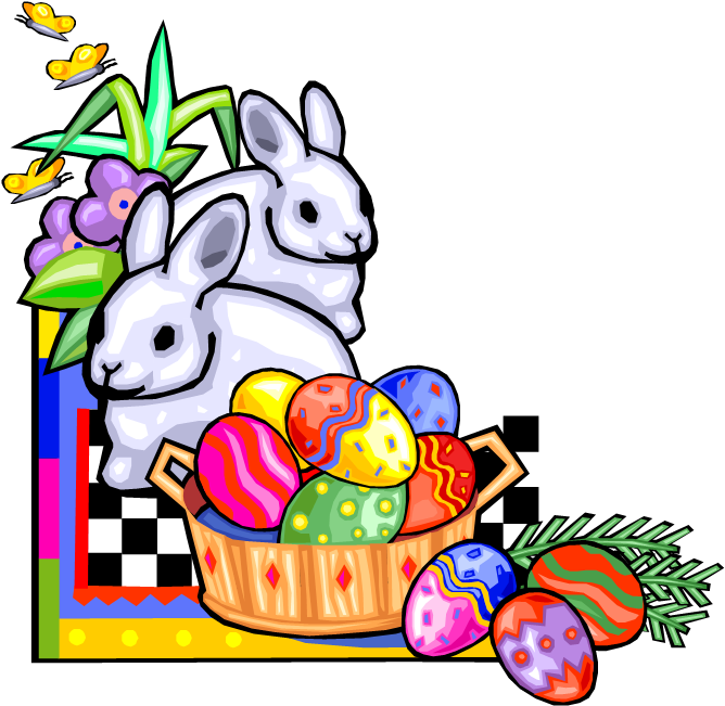 2nd Annual Easter Egg Hunt - Easter Clip Art (683x665)