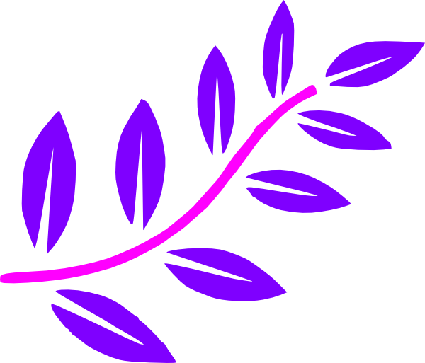 Pink/purple - Tree Branch Clip Art (600x513)
