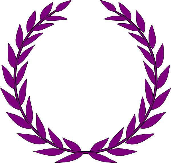 Laurel Leaves Clip Art - Laurel Wreath (600x573)