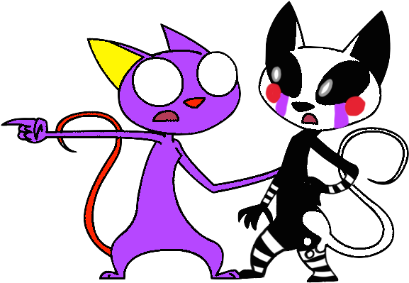 The Toast Is Alive By Puppet-marrionette - Purple Guy X Puppet (700x500)