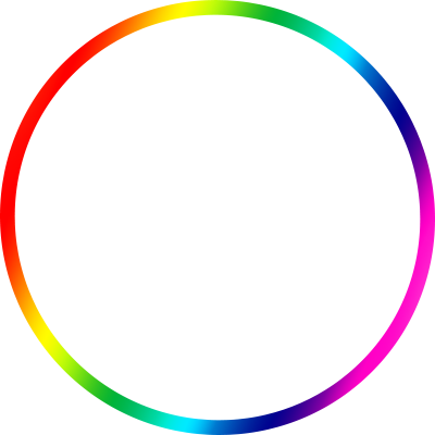 Border With The Rainbow's Colors For Any Lgbt Fellow - Circle Outline Clip Art (400x400)