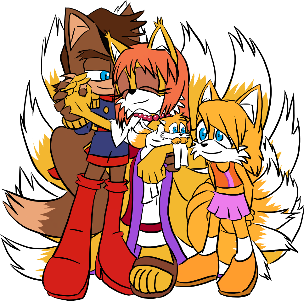 The New Prower Family By Pauline The Cat - Rosemary And Amadeus Prower (1000x1000)