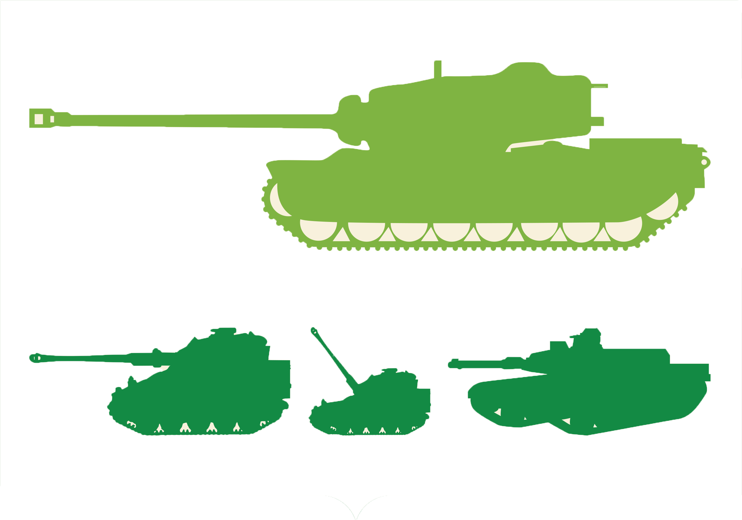 Танк зеленый рисунок