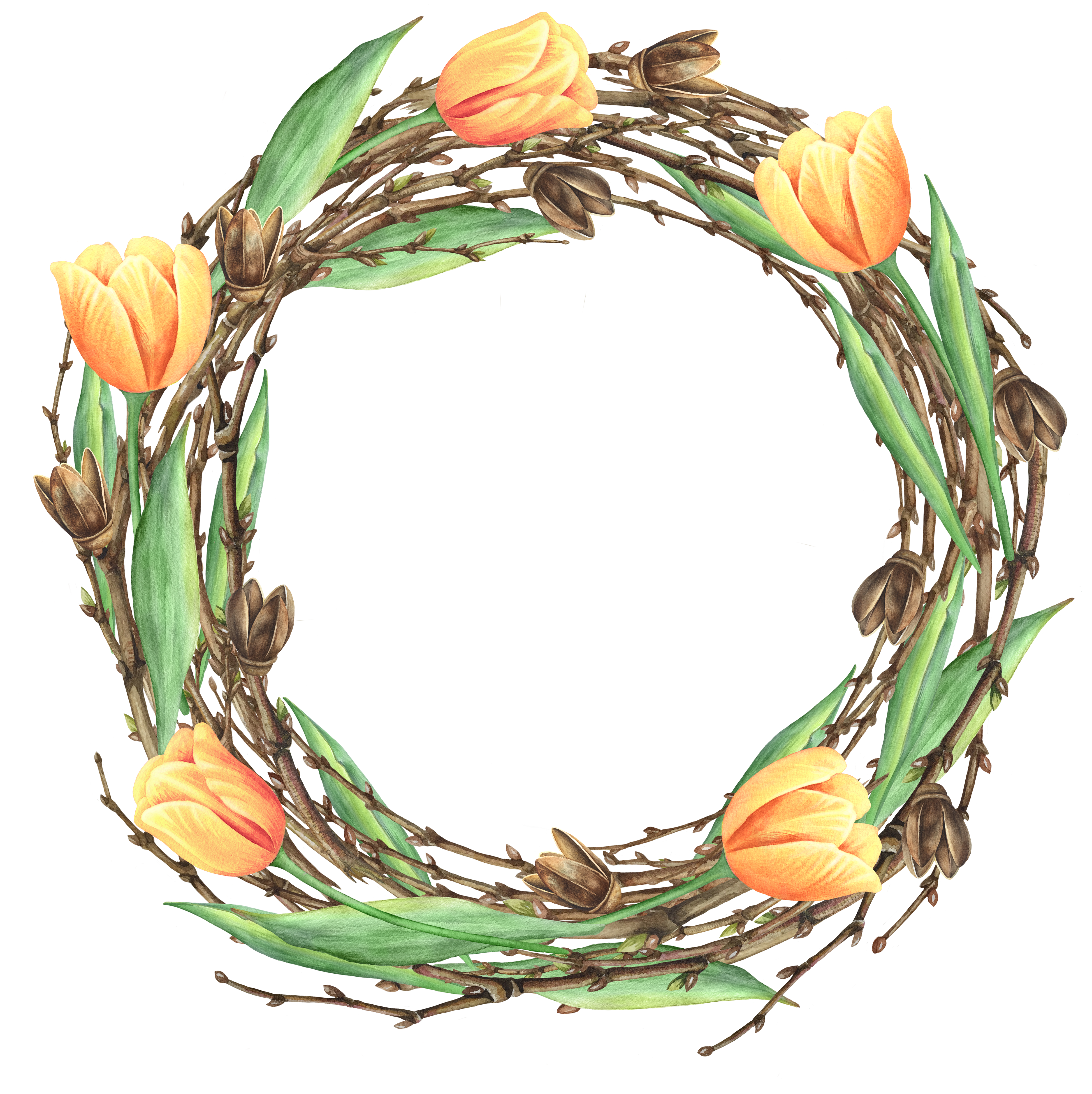 Floral Design Flower Wreath Garland - Floral Design Flower Wreath Garland (5000x5000)