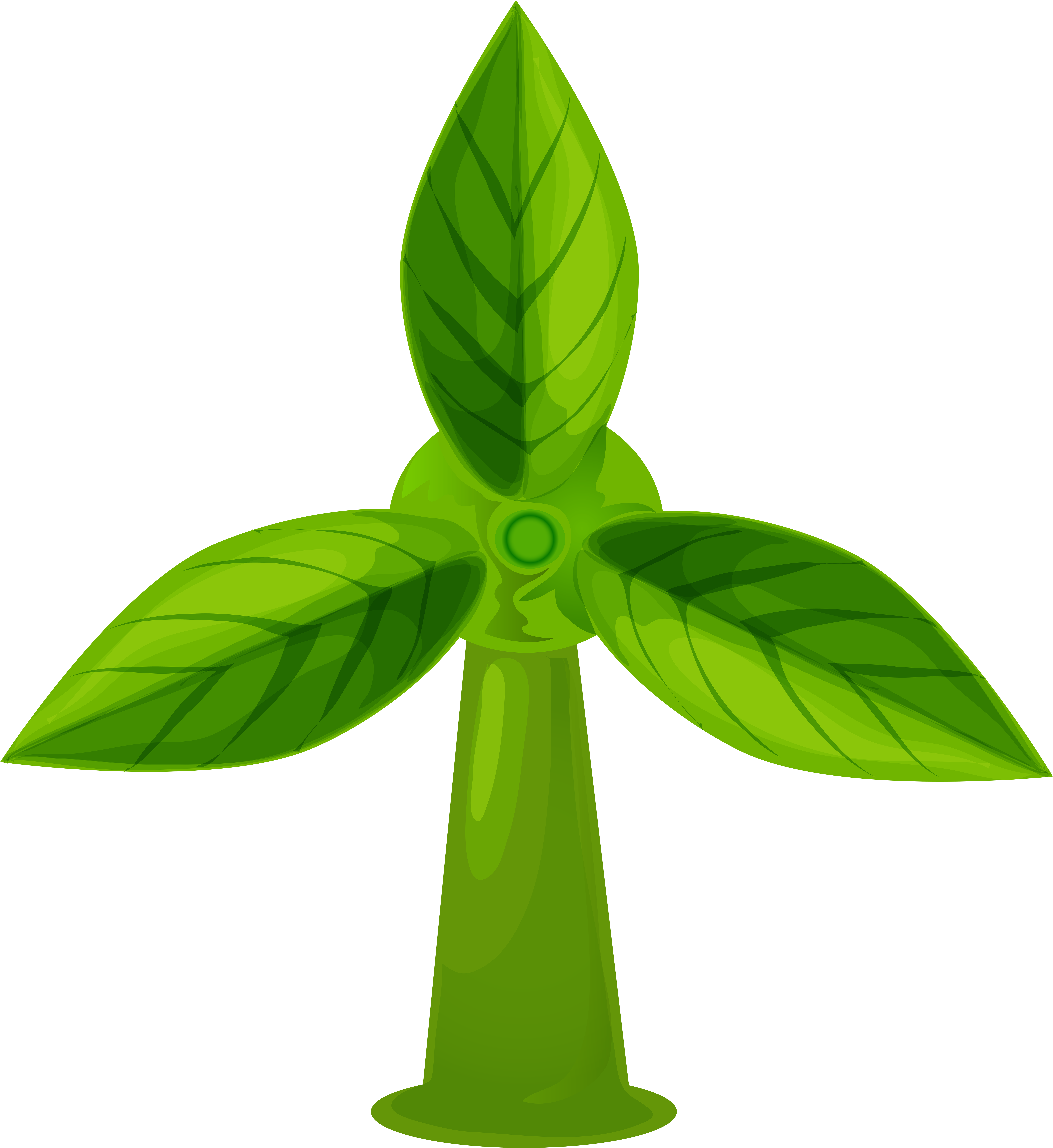 Green Wind Turbine Png Clip Art - Green Wind Turbine Png Clip Art (7341x8000)