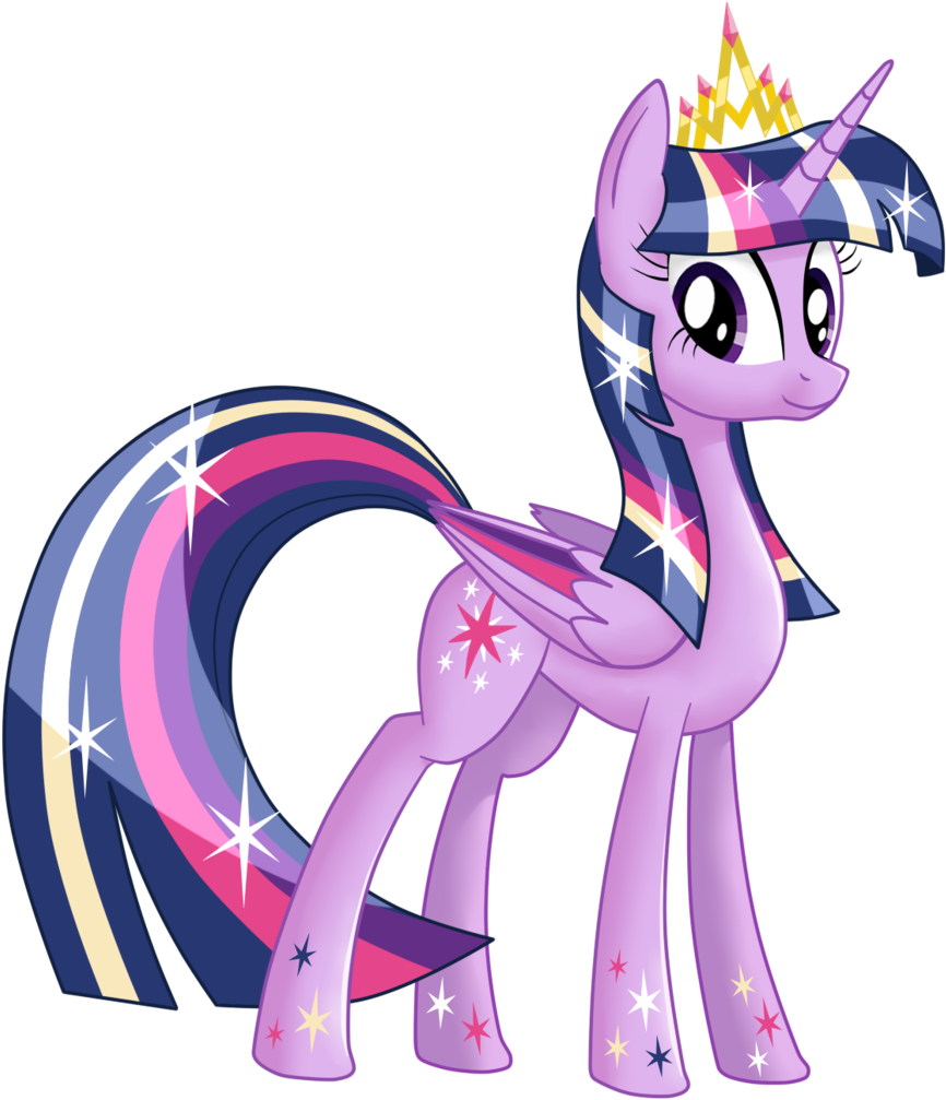 Buzer, Female, Mare, New Crown, Older, Pony, Rainbow - My Little Pony Princesa Twilight Sparkle Rainbow Power (886x1024)